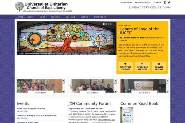 Uua-congregation theme site design template sample