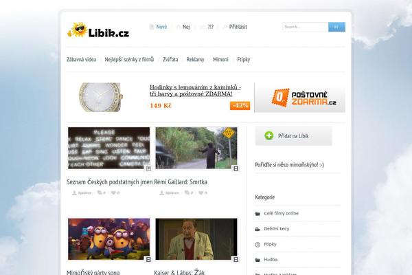 libik.cz site used Me Gusta!