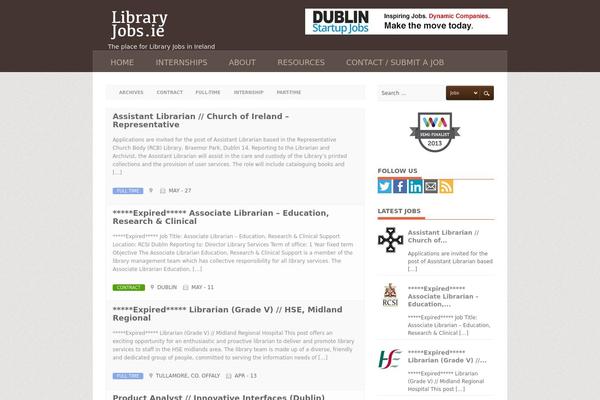 libraryjobs.ie site used Jobpress