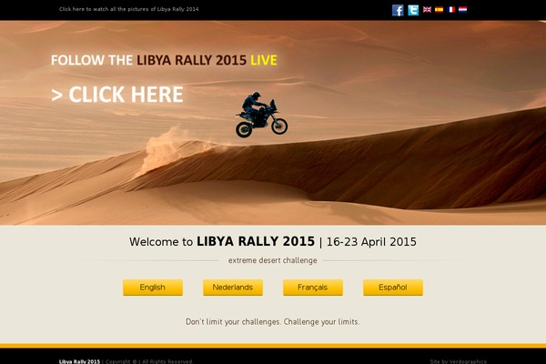 Rally theme site design template sample