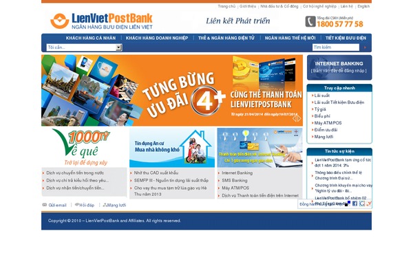 lienvietpostbank.com.vn site used Reputheme