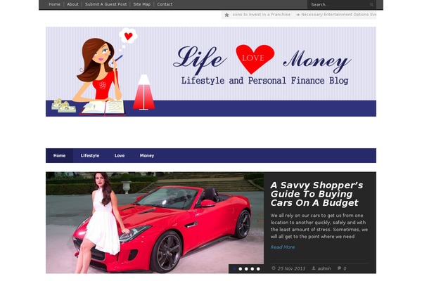 life-love-money.com site used Megazine