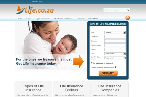 life.co.za site used Freshernews