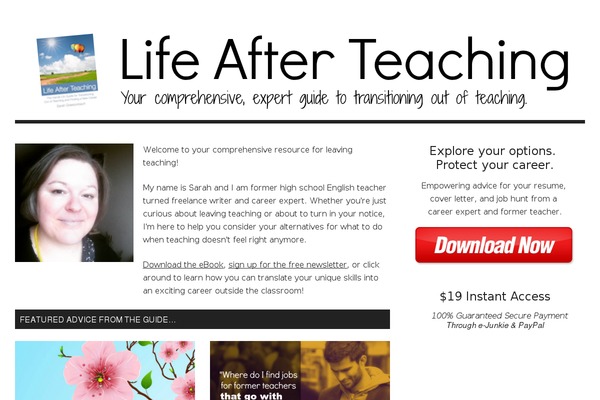 lifeafterteaching.com site used Restored316-refined