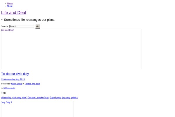 WordPress website example screenshot