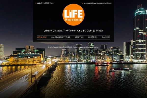 Life theme site design template sample
