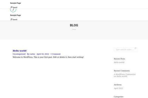 The7 theme site design template sample