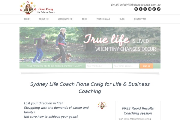 WordPress website example screenshot