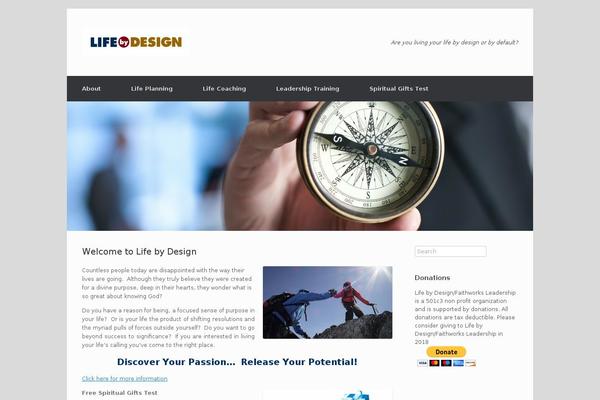 Vantage theme site design template sample