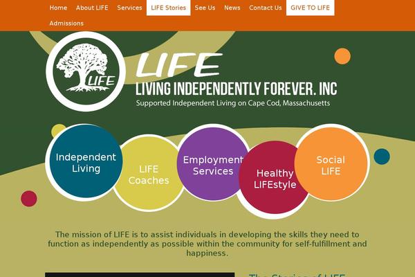 lifecapecod.org site used Lifetheme