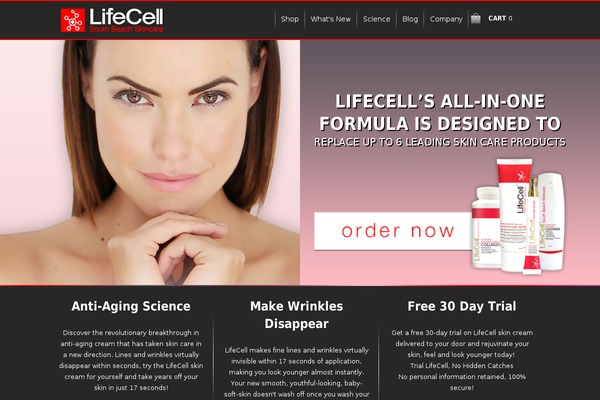 lifecellskin.com site used Lifecell-theme