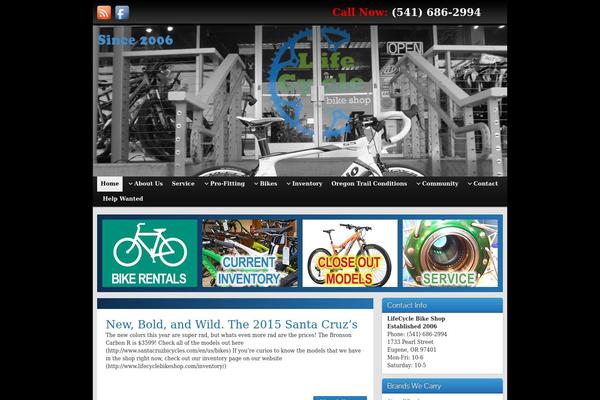 WordPress website example screenshot