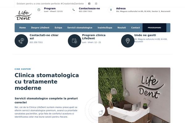 Dental-clinic theme site design template sample