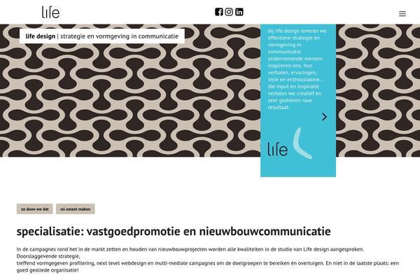 lifedesign.nl site used Golife-child-theme