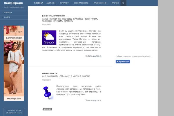 WordPress website example screenshot