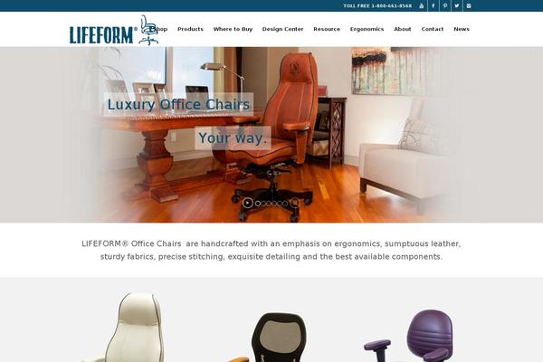 lifeformchairs.com site used Lifeform