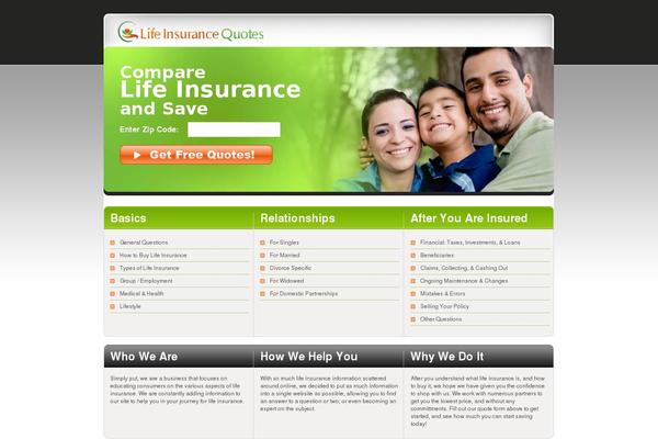 lifeinsurancequotes.org site used Main-theme