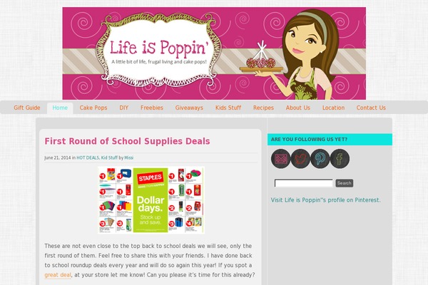 lifeispoppin.com site used Lifeispoppin