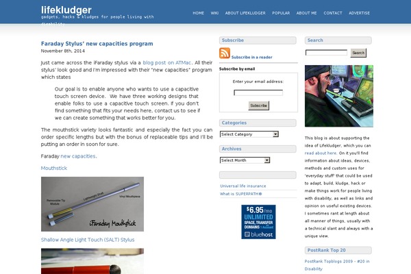 lifekludger.net site used Big-blue-dnw