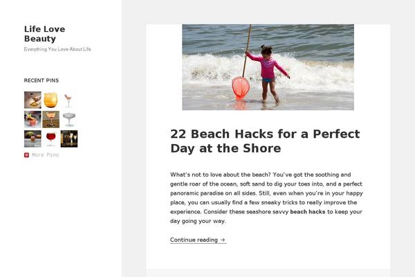 Twenty Seventeen theme site design template sample