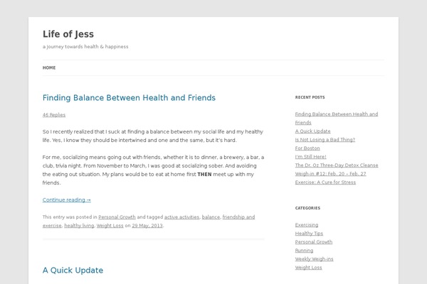 WordPress website example screenshot