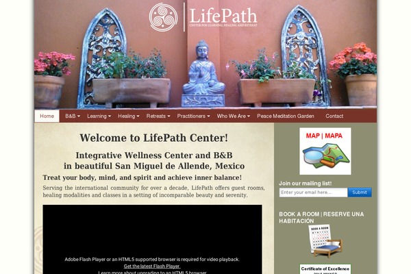 lifepathretreats.com site used Webdesignbysimon.com