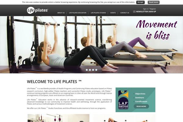 lifepilates.com site used Lifepilates