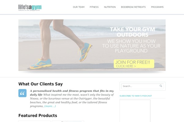 Simplicity theme site design template sample