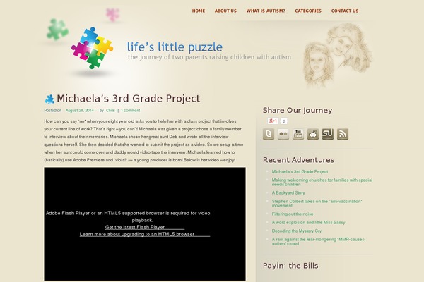 lifeslittlepuzzle.com site used Lifeslittlepuzzle