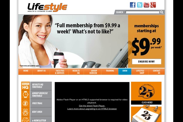 Lifestyle theme site design template sample