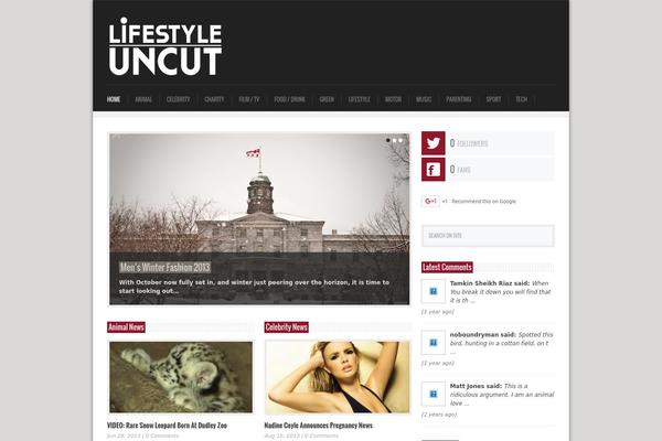Crumble Magazine theme site design template sample
