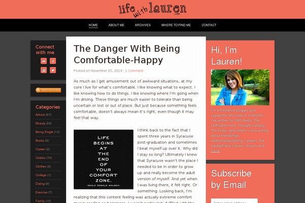 lauren WordPress theme, websites list used lauren theme lauren theme websites examples
