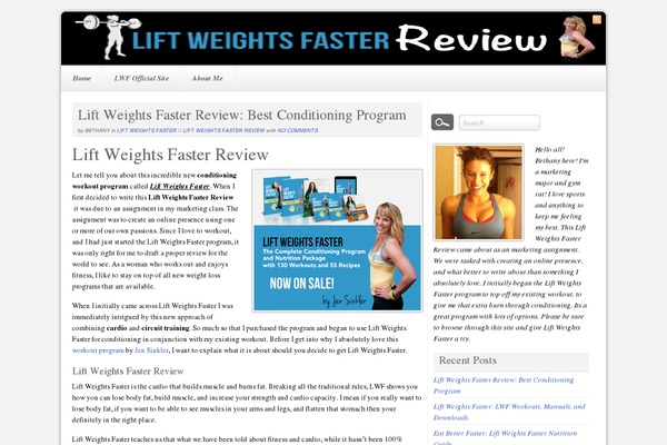 lift-weights-faster.com site used Lwf