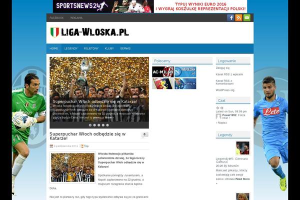 liga-wloska.pl site used Techpress
