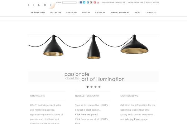 Light theme site design template sample
