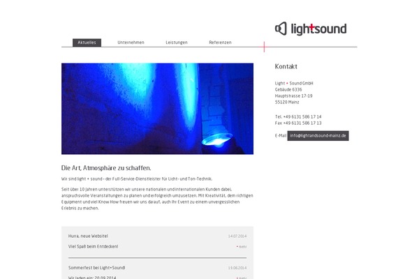 lightandsound-mainz.de site used Ls