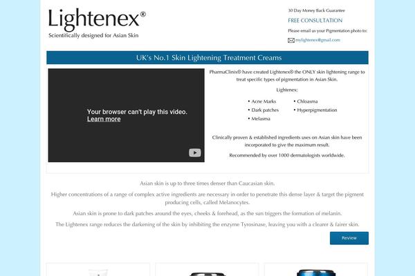 lightenex.com site used Lightenex