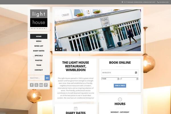 Lighthouse theme site design template sample