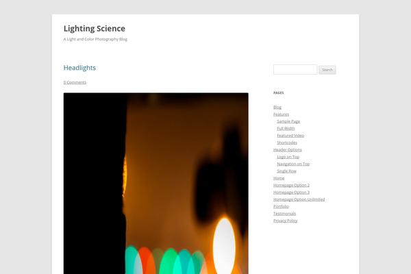 Twenty Twelve theme site design template sample