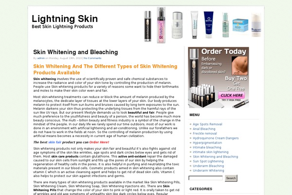 WordPress website example screenshot