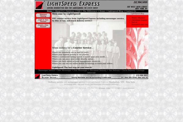 lightspeed.biz site used Courier-delivery-service