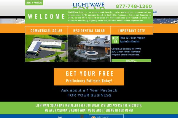 lightwavesolar.com site used Lightwave