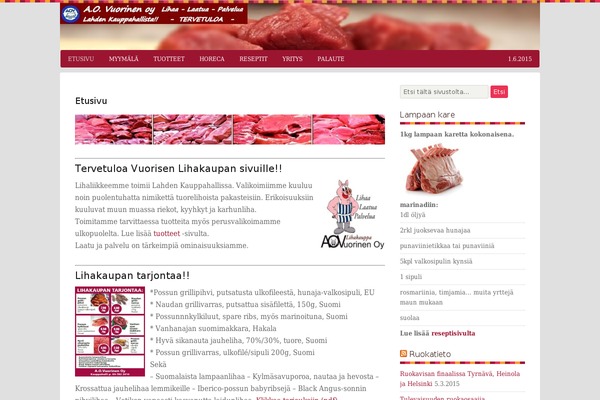 lihavuorinen.fi site used Jkj-vuorinen-child