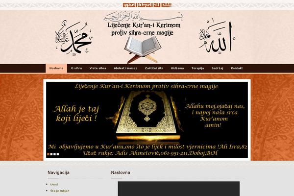 lijecenjekuranikerimom.com site used Islam