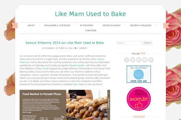 likemamusedtobake.com site used Sugar and Spice