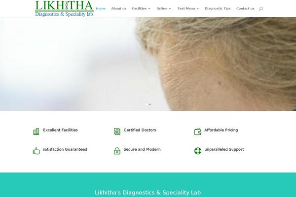 Divi theme site design template sample