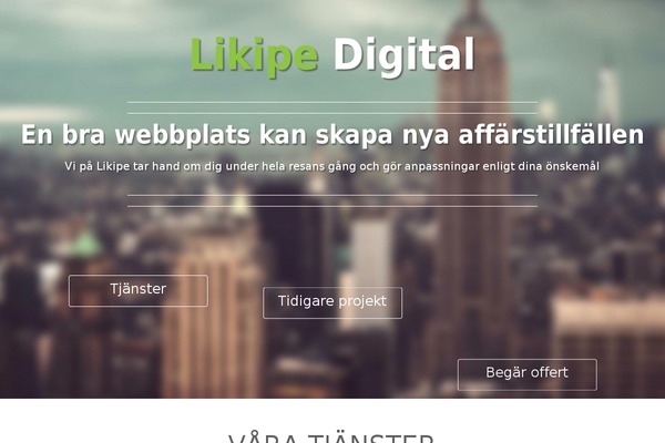 likipe.se site used Likipe-2013