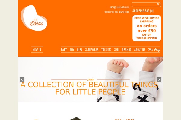 lilbeans.co.uk site used Bigcartel