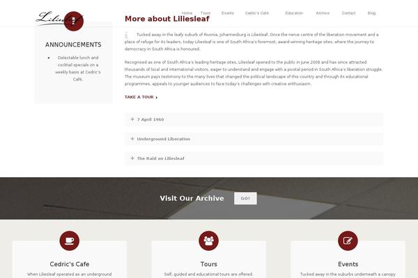 Unicon-child theme site design template sample