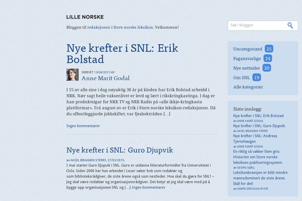 lillenorske.no site used Lillenorske